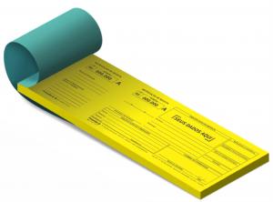NOTIFICAÇÃO DE RECEITA A (Amarelo) Super bond 75g 25x9 cm 4x0   