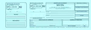 NOTIFICAÇÃO DE RECEITA B2 (Azul) Superbond 75g 25X9 cm 4x0   