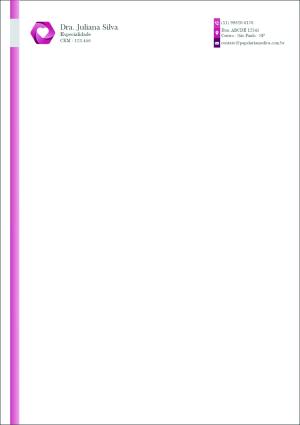 RECEITUÁRIO CARDIOLOGISTA BRUXELAS Papel Sulfite 90g A5 (15x21cm) 4x0 Colorido Frente  Blocos com 50 folhas 